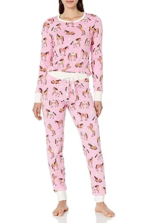 Hatley Damen Schlafanzüge - Damen Langärmliges Pyjama-Set Pyjamaset, Country Horses, 42