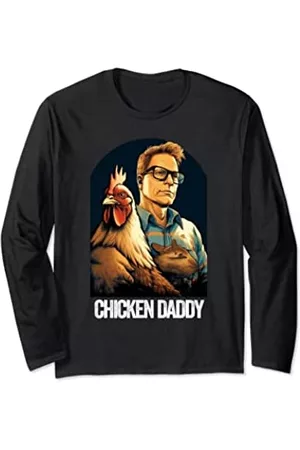 J Brand Longsleeves - Chicken Daddy: Hühnerzüchter & Geflügelliebhaber Langarmshirt