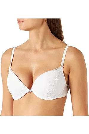 Women secret Damen Gepolsterte BHs - Damen Gepolsterter Sommer, Feminine BH, Cremeweiß, Standard, 75C