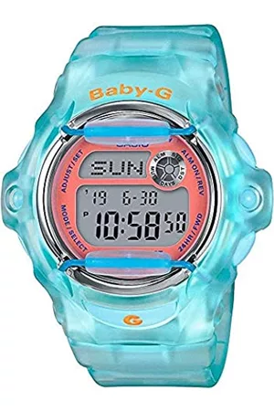 Casio Damen Uhren - Women's Digital BG169R-2C Japan-Automatic Resin Watch Blue