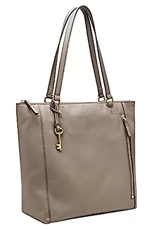 Fossil Damen Handtaschen - Damen Tara Leder Shopper Tote Geldbörse Handtasche, Grau (Graystone), Einheitsgröße