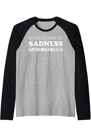 Caterpillar Damen Shirts - Katzen-Shirts für Männer/Frauen – lustige Katzenhemden für Katzen, Vater/Mama Raglan