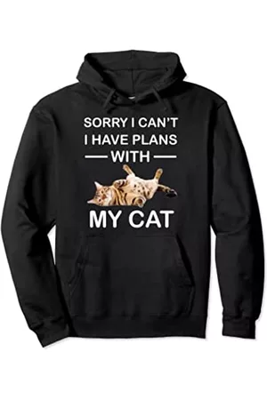 Caterpillar Sweatshirts - Lustiges Katzen-Shirt mit Aufschrift "I have Plans With My Cat", für Katzen, Vater/Mama Pullover Hoodie