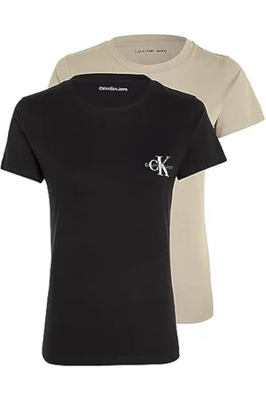 Damen T-Shirts Calvin Kurzärmlige für Klein
