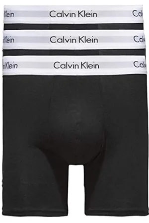 Calvin Klein Damen Hipster Boyshort Baumwolle mit Stretch, Schwarz