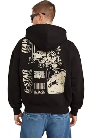 G-Star Herren Poster Back Graphic Loose Hoodie Jacke, , M