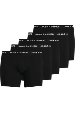 JACK & JONES Herren 5-er Stück Pack Boxershorts | Trunks Set Stretch Hose | Basic Unterwäsche JACHUEY, Farben: , Größe:5XL
