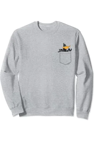 LOONEY TUNES Daffy Duck Faux Pocket Sweatshirt
