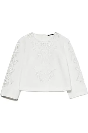 Sisley Womens 5EHXLQ071 Blouse, White, M