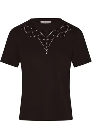 Morgan Kurzarm-T-Shirt mit Strass S