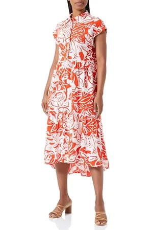 QS by s.Oliver Kleid lang ,Orange ,36