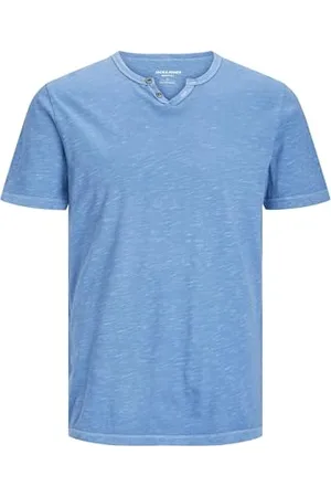 JACK & JONES Male T-Shirt Meliert GETEILTER Kragen T-Shirt