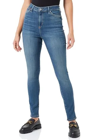 QS by s.Oliver Damen Jeans Hose, Anny Super Skinny Leg Blue 38