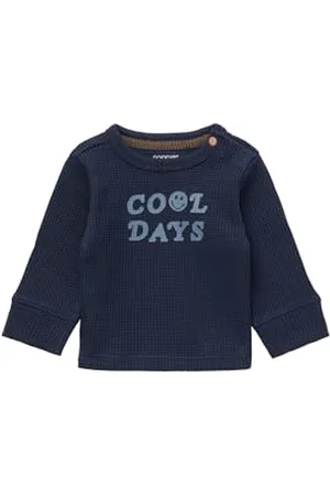 Noppies Baby Baby-Jungen Boys Tee Jerslev Long Sleeve T-Shirt, Black Iris-P554, 56