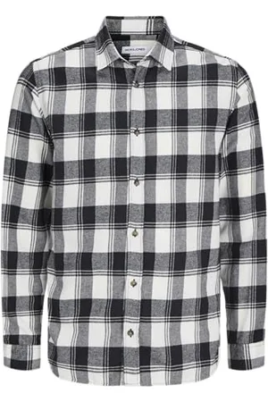 JACK & JONES Herren Hemd Ls Pls 6XL Große Größen Lässig Langarm Casual Long Sleeve Collar