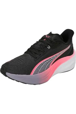 PUMA Unisex Darter Pro Road Running Shoe, Black-Sunset Glow-Pale Plum, 44 EU