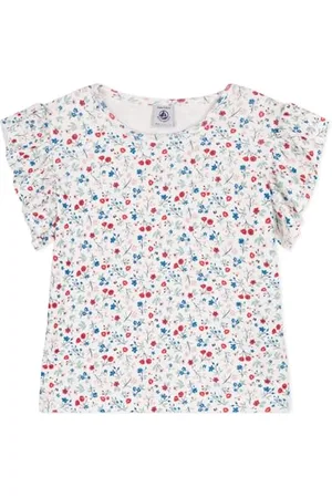 Petit Bateau Mädchen A0CRJ Kurzärmeliges T-Shirt, , 4 Jahre