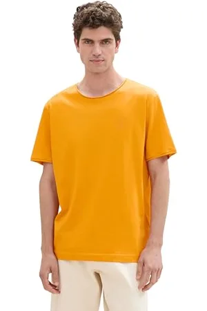 TOM TAILOR Herren Basic T-Shirt mit kleinem Logoprint, , M