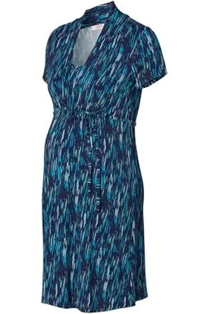 ESPRIT Damen Dress Nursing Short Sleeve Allover Print Kleid, , XXL