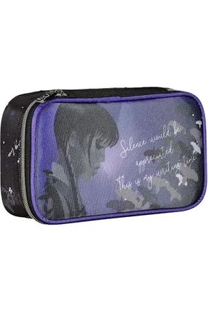 7 for all Mankind Federmäppchen QUICK CASE - HERCOLEDì - BE THE STRANGE YOU WANT TO BE - - komplettes Fach mit Bleistiften, Stiften und Markern, Schulzubehör, Schulrucksack - Federmäppchen für Mädchen