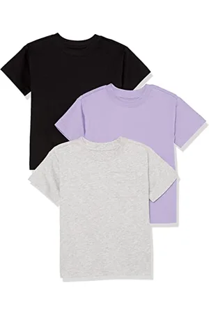 Amazon Unisex Kinder Modernes Kurzarm-T-Shirt, 3er-Pack, , 3 Jahre