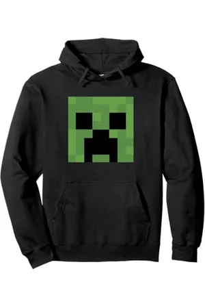 Minecraft Creeper Großes Gesicht Pullover Hoodie