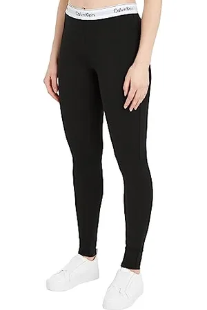 Calvin Klein LEGGING PANT Strickhosen Damen, Schwarz (Black), M