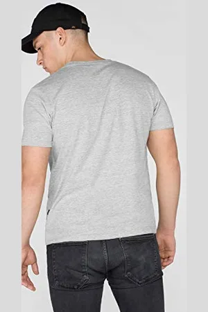 Alpha Industries Herren Basic T-Shirt,Grau ( 17), X-Large