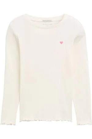 TOM TAILOR Mädchen Kinder Basic Langarmshirt mit Rippstruktur, , 116/122