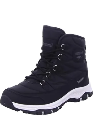KangaROOS Damen K-FW Bonnie Schneestiefel, Jet Black/White, 37 EU