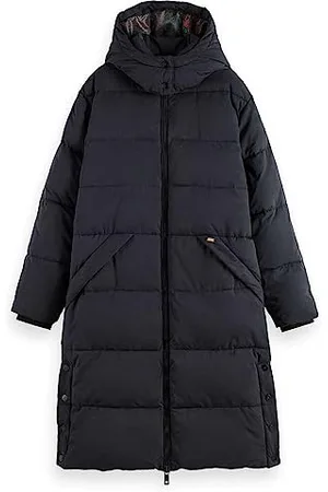 Scotch&Soda Damen Water Repellent Longer Length Puffer Coat Steppmantel, , 46