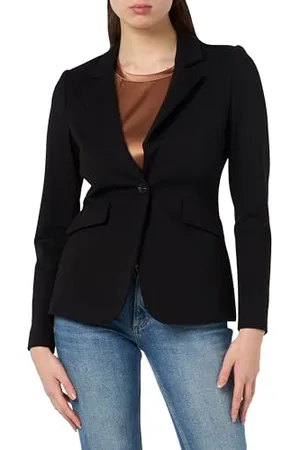 Taifun Damen Klassischer Blazer mit Stretchkomfort Langarm Blazer Langarm gefüttert Blazer unifarben 34