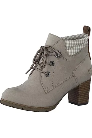 Marco Tozzi Damen Stiefeletten mit Absatz zum Schnüren Elegant, Braun , 36 EU