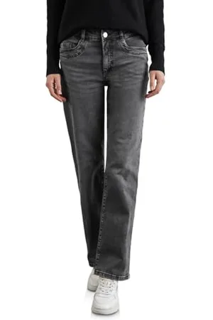 Street one Damen A378404 Staright Leg Jeans,Grau,34
