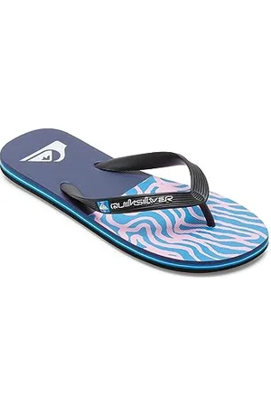 Quiksilver Herren Molokai Art Sandale, Black/Blue/Pink, 39 EU