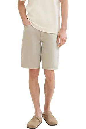 TOM TAILOR Herren Loose Fit Bermuda Shorts, light dove grey, M