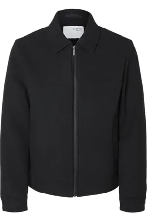 SELECTED Male Jacke Reißverschluss Wollgemisch