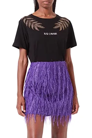 Roberto Cavalli Damen Rock, 383 Violet, 42