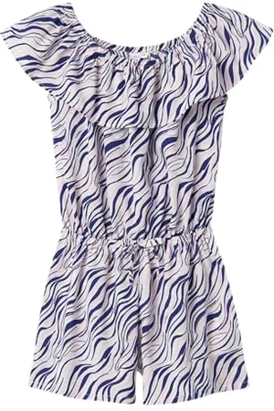 NAME IT Mädchen Nkfvinaya Ss Playsuit Fffff Noos Jumpsuit, , 128