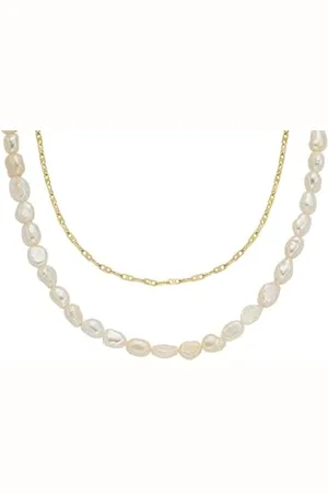 Fossil Damen-Halskette Heritage Gold aus Edelstahl, JF04728710