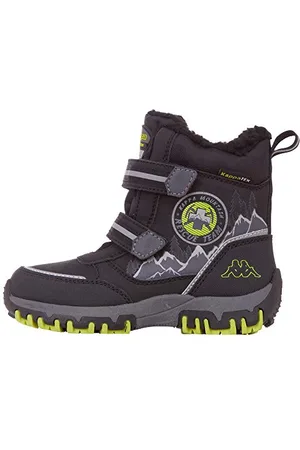 Kappa Unisex-Kinder RESCUE TEX KIDS Klassische Stiefel, Schwarz (1133 Black/Lime), 25 EU