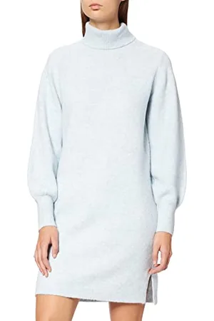 Pieces® PCSKYLA LS ROLL Neck Wool Knit Dress BC