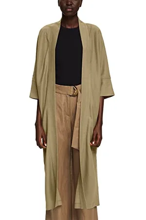 ESPRIT Collection Damen 042eo1g310 Jacke, Khaki Green, S EU