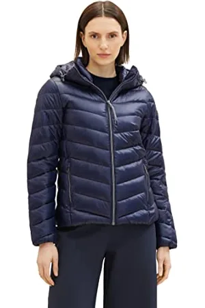 TOM TAILOR Damen 1036719 Lightweight Steppjacke mit Kapuze, 10668-sky Captain Blue, S
