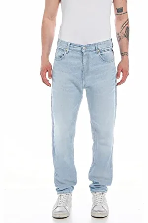 Replay Herren Jeans Sandot Tapered-Fit Original, (Blau), 29W / 30L