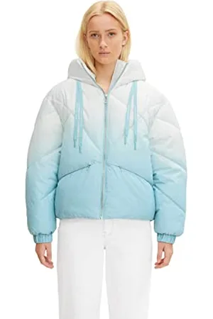 TOM TAILOR Damen Pufferjacke mit Kapuze 1032686, , M