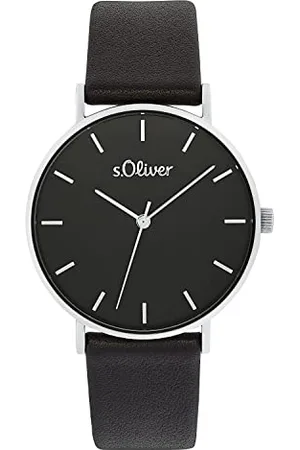 QS by s.Oliver Armbanduhr Damen Quarzuhr Analog, mit Leder Armband, , 3 bar Wasserdicht, Kommt in Uhren Geschenk Box, 2033485