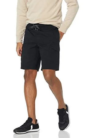 Amazon Herren 23 cm Cargo-Shorts mit elastischer Taille, , L