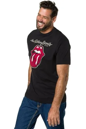 JP 1880 Herren große Größen Übergrößen Menswear L-8XL T-Shirt, Bandshirt, Rolling Stones, Halbarm 3XL 716623100-3XL