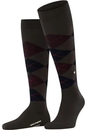 Burlington Herren Kniestrümpfe Edinburgh M Kh Wolle lang gemustert 1 Paar, , 40-46